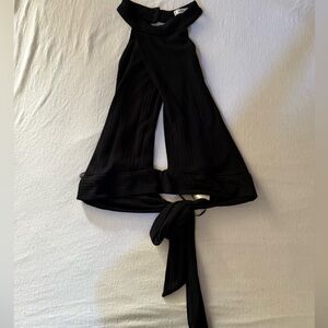 Willow & Clay Anthropologie cut out halter tank